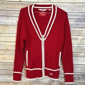 ADIDAS TOURNAMENT EDITION CARDIGAN TENNIS L RED